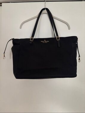 kate spade Black Diaper Bag Tote with Gold Hardware